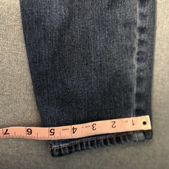 Blue Spice Womens 11 Jeans Embroidered Painted Straight Peace Distressed - Picture 15 of 15